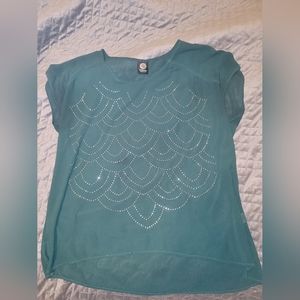 Teal Blouse Size XL